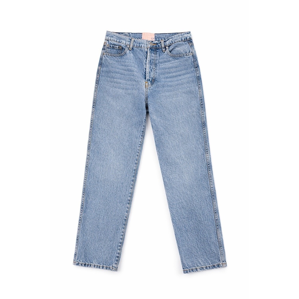 Revice Denim Women 32 Straight Leg Jeans Button Fly 90s Inspo Cotton Retro Wash